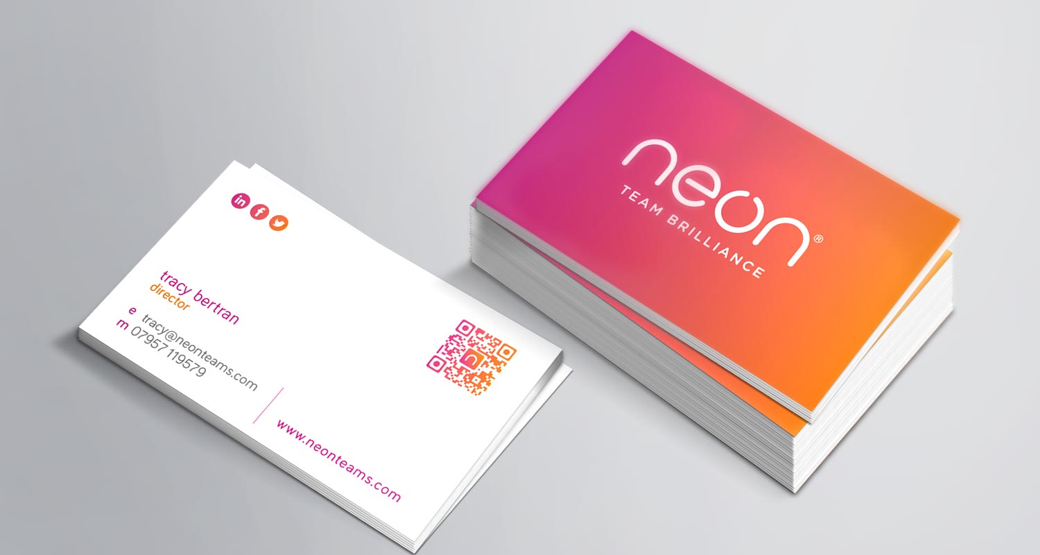 neon business cards 1