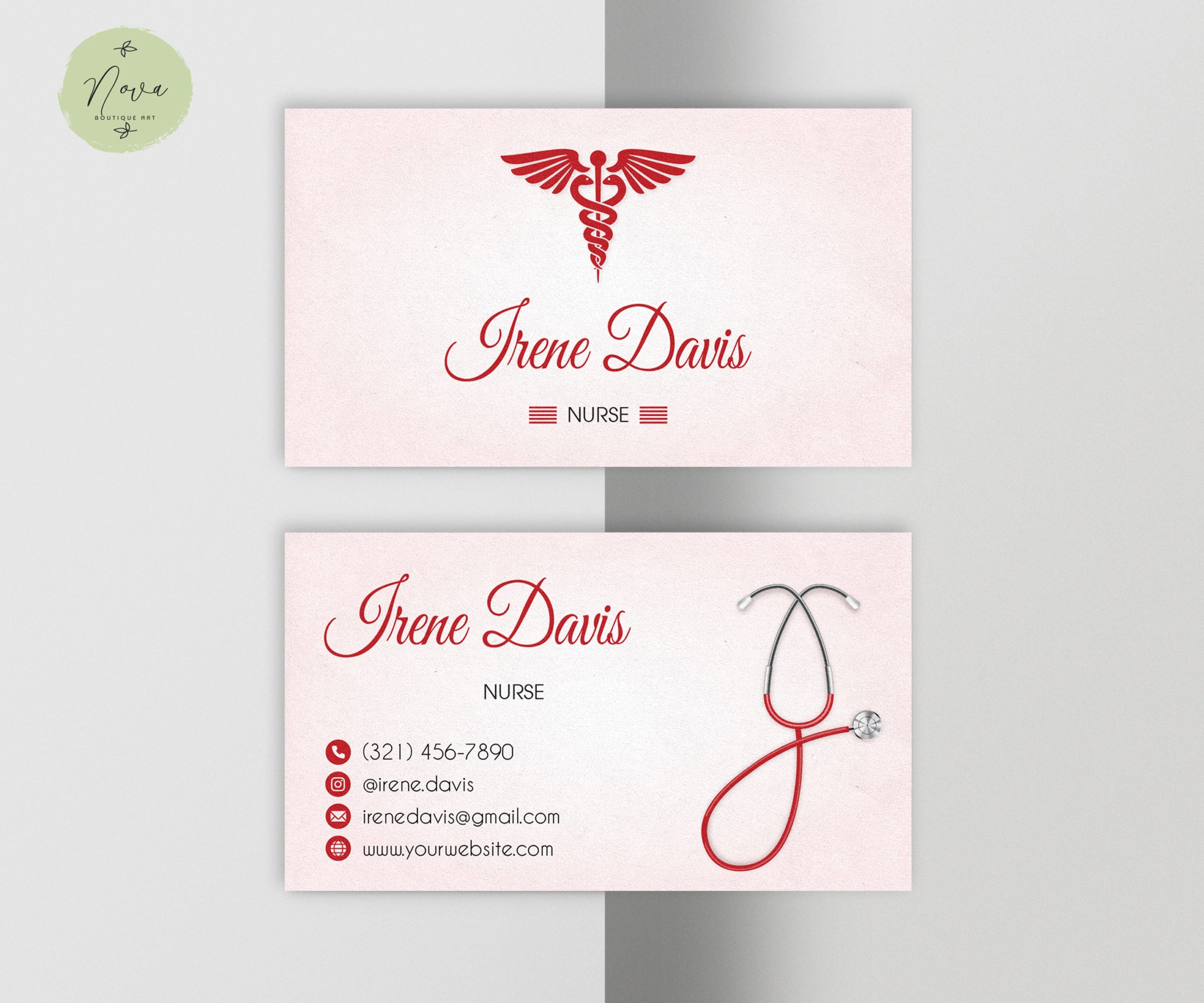 nurse business cards 2