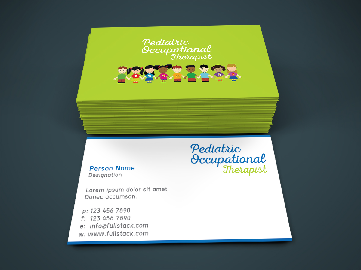 occupational therapist business cards 1