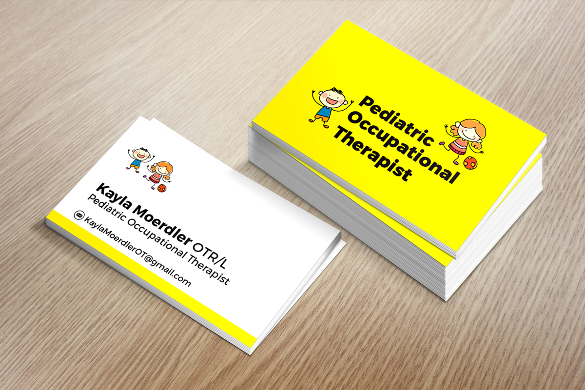 occupational therapist business cards 2