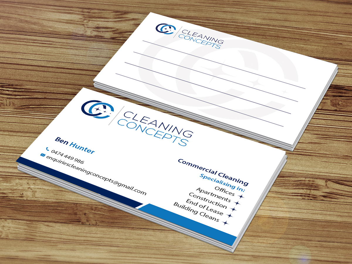 office cleaning business cards 1