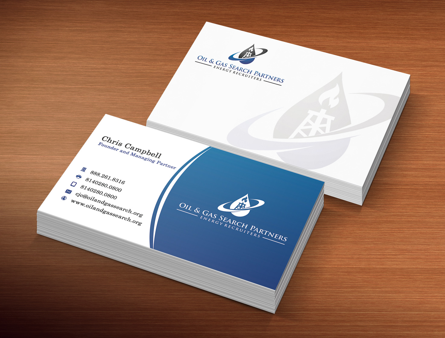 oil and gas business cards 1