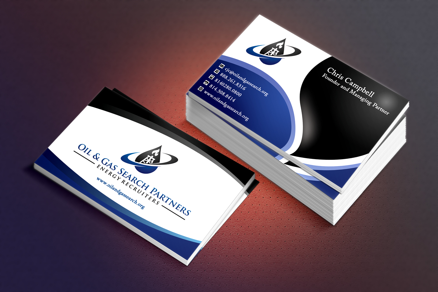 oil and gas business cards 3