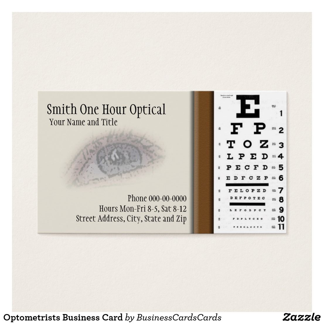 optometrist business cards 1