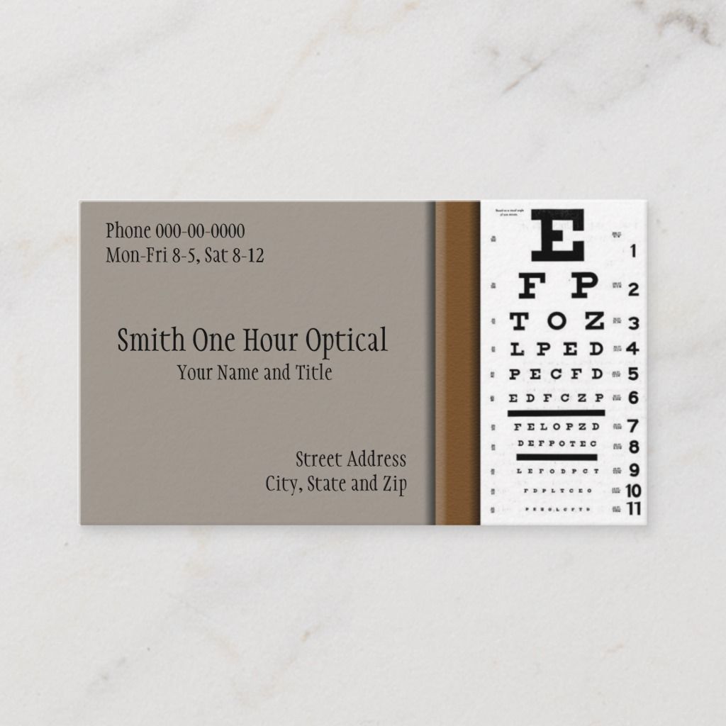 optometrist business cards 3