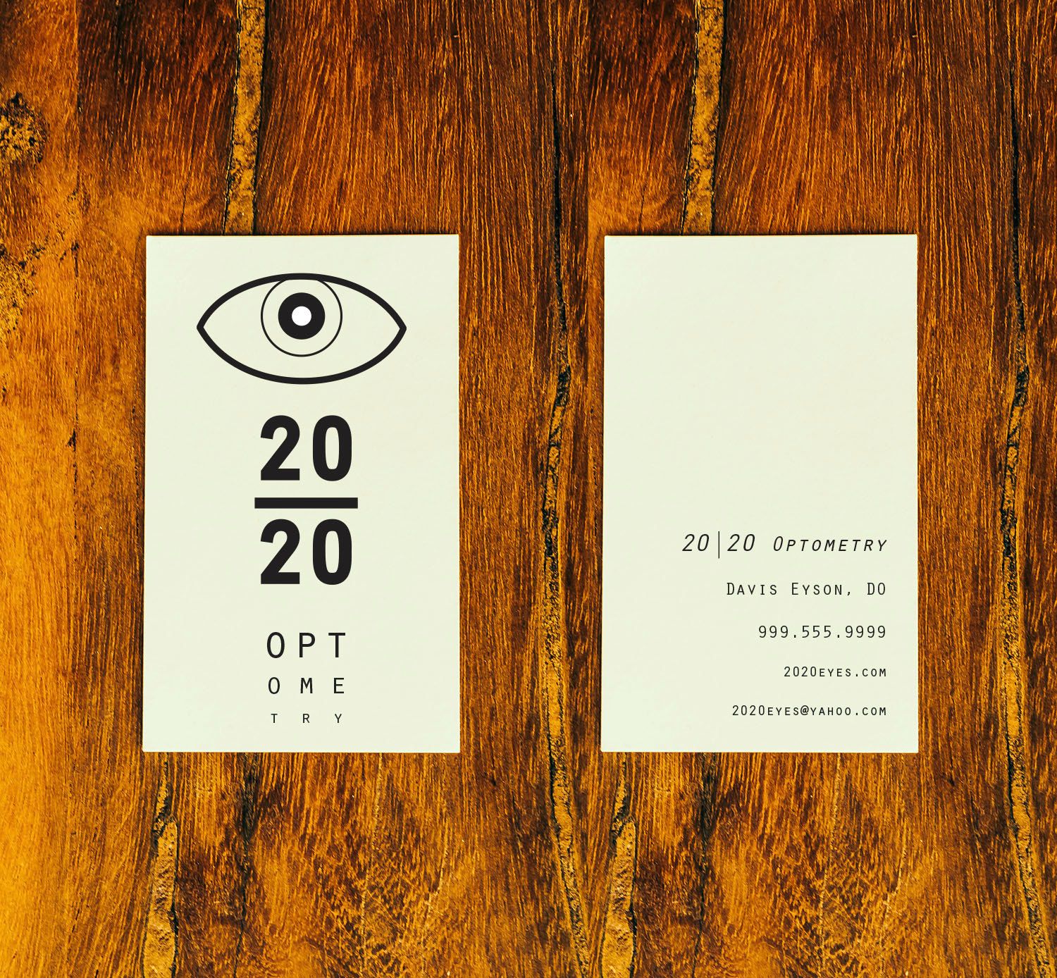 optometry business cards 1
