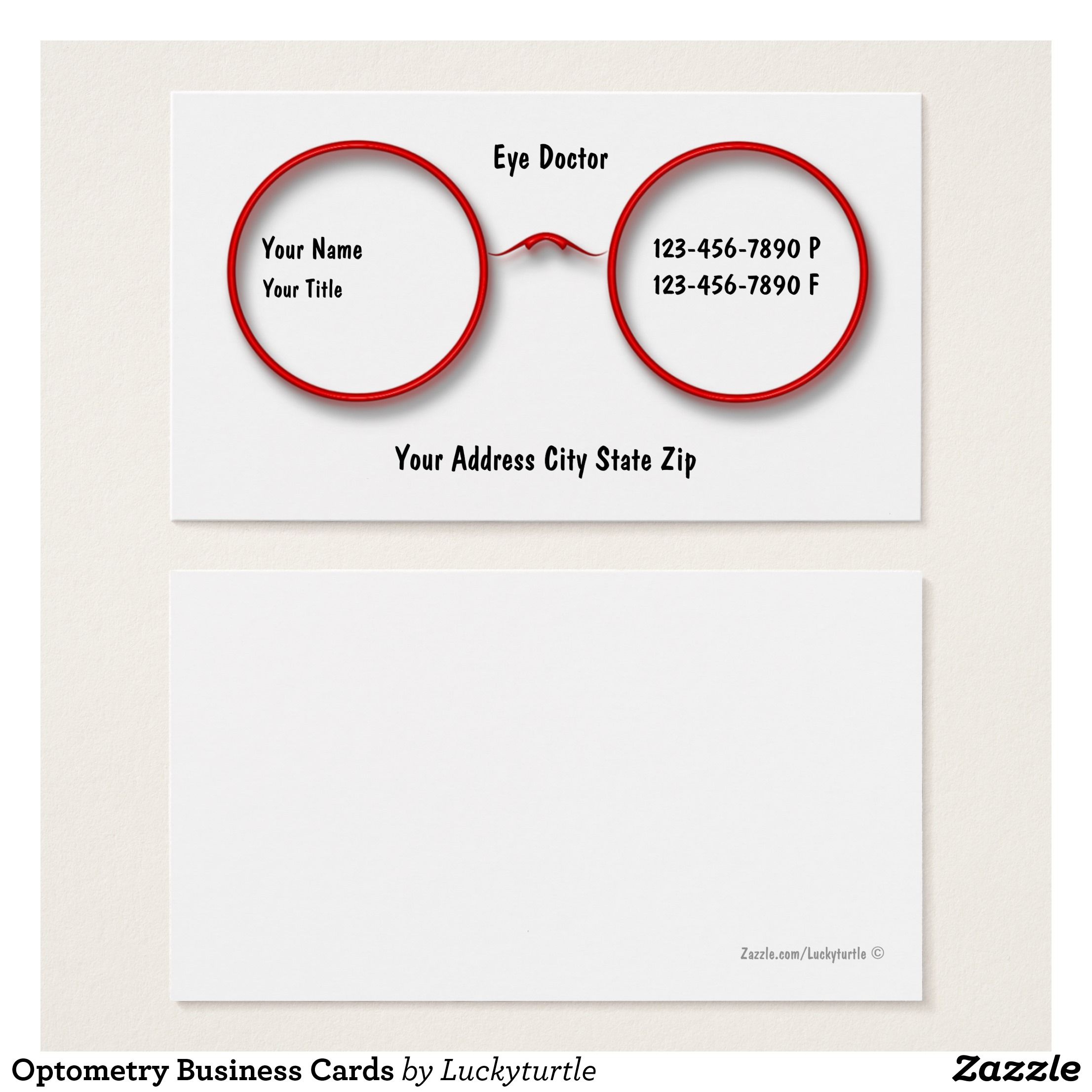 optometry business cards 3