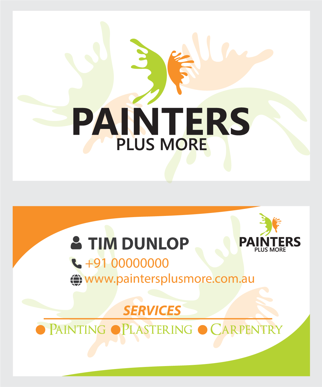 painters business cards examples 2