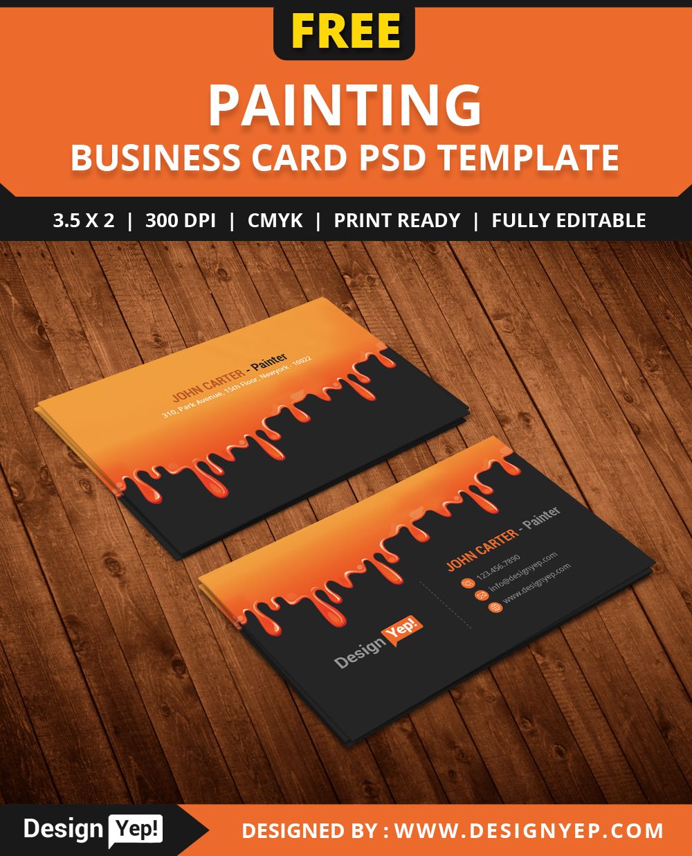 painting company business cards 2