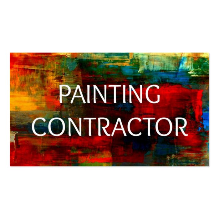 painting contractor business cards 3