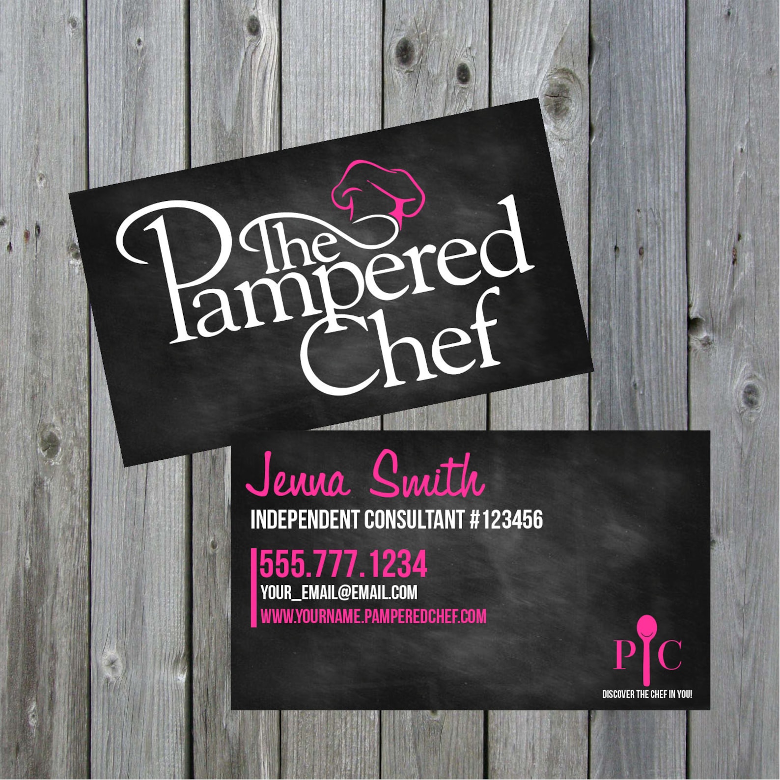 pampered chef business cards 1