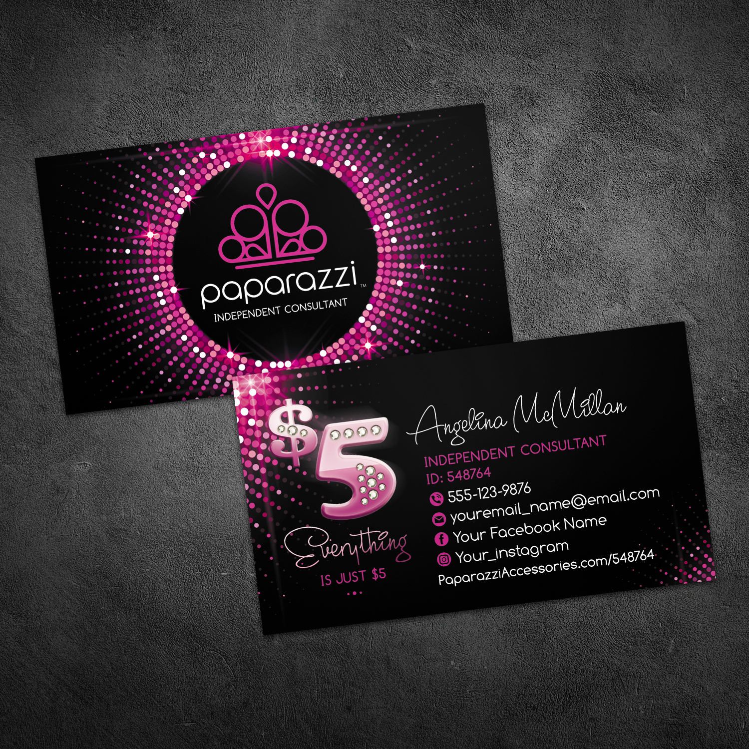 paparazzi business cards free 2
