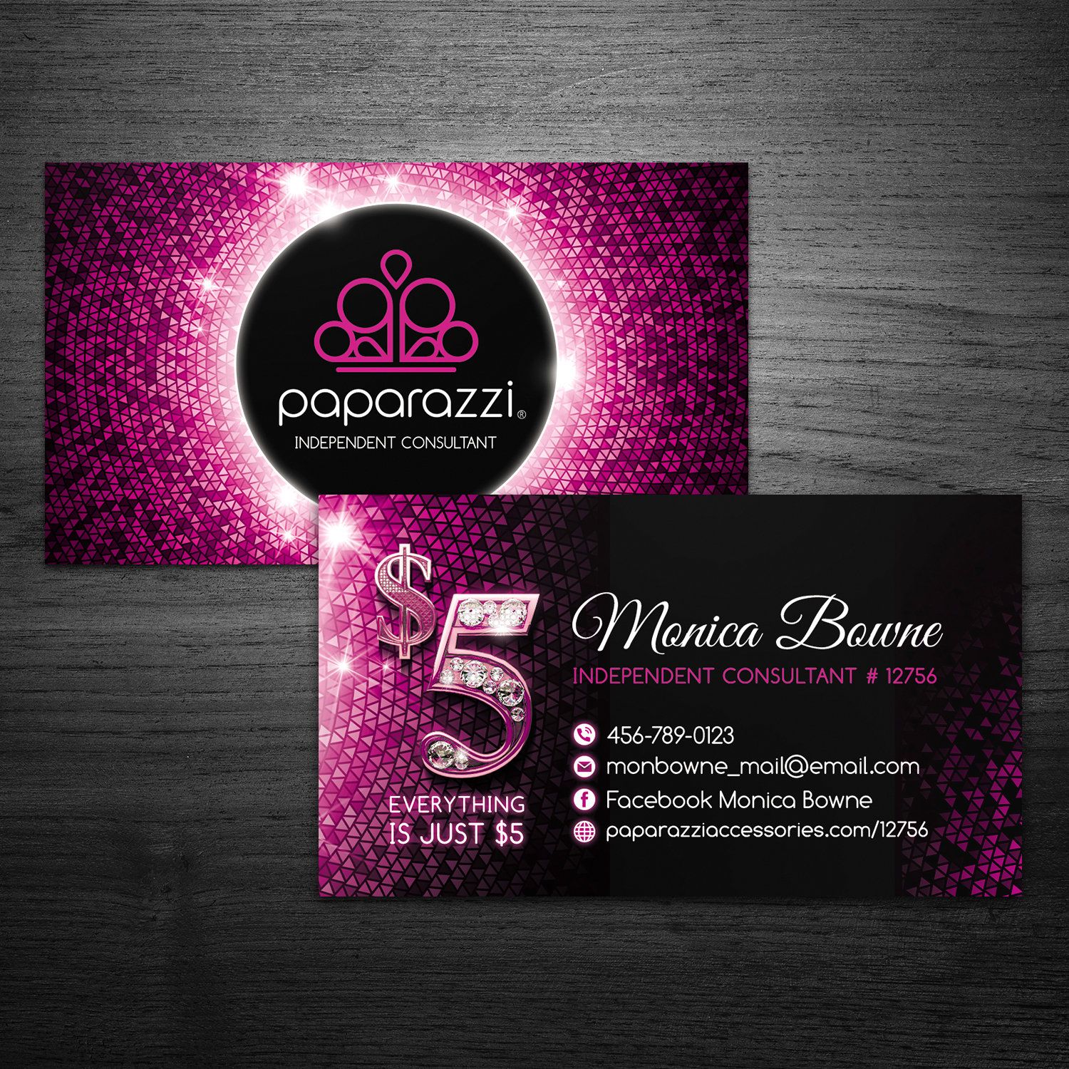 paparazzi business cards free 3
