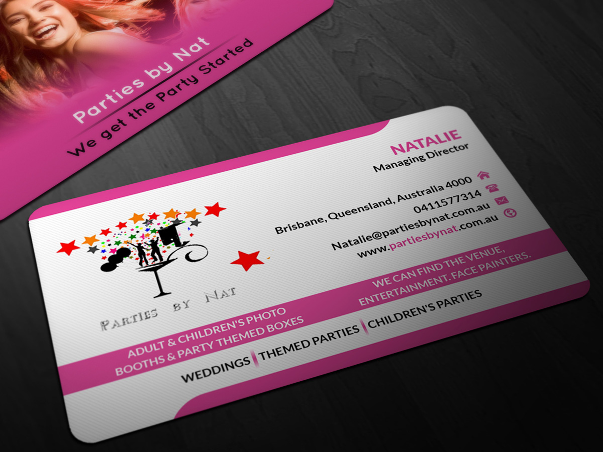 party planning business cards 2