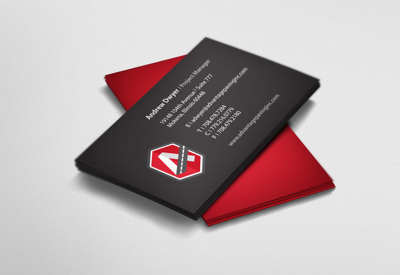 paving business cards 2