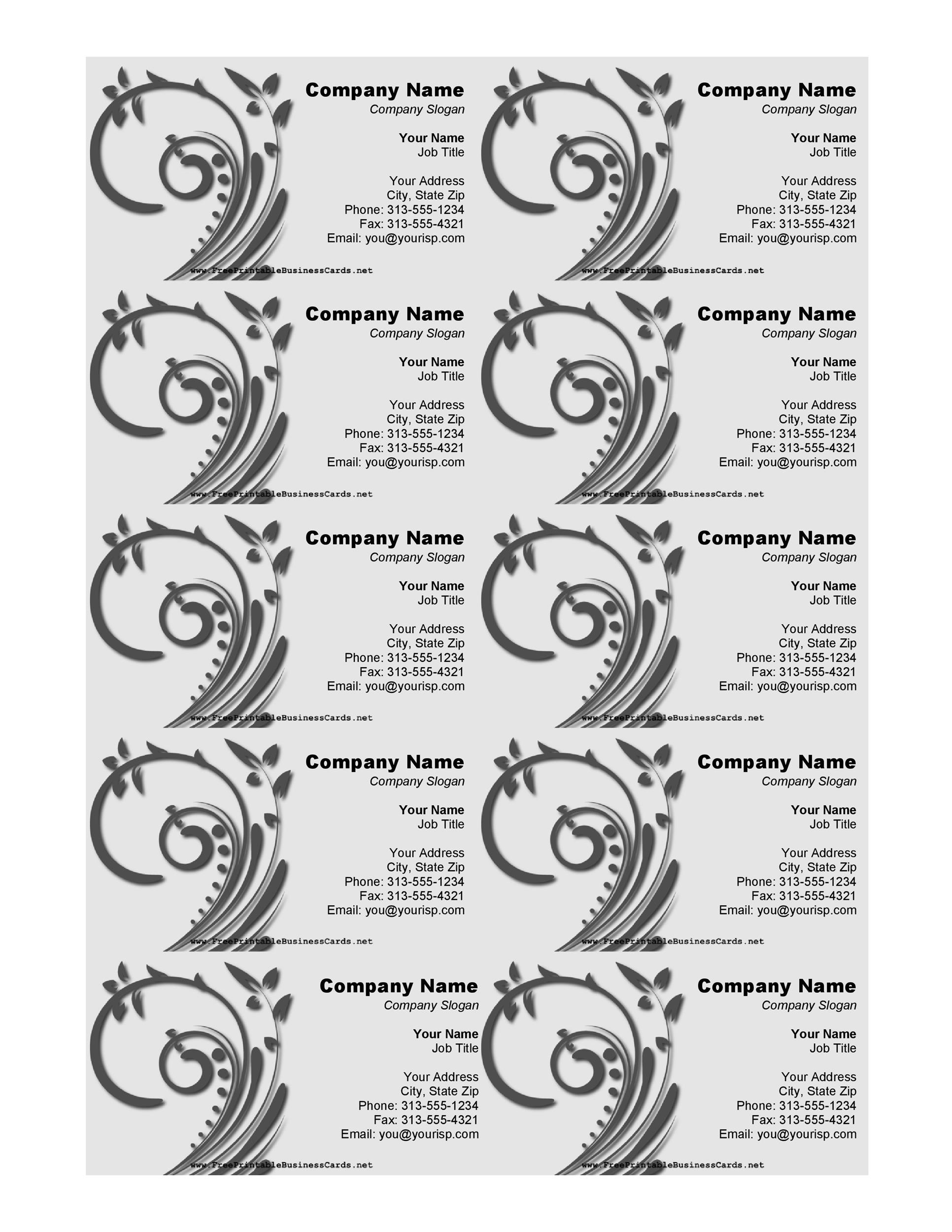 pdf template for business cards 4