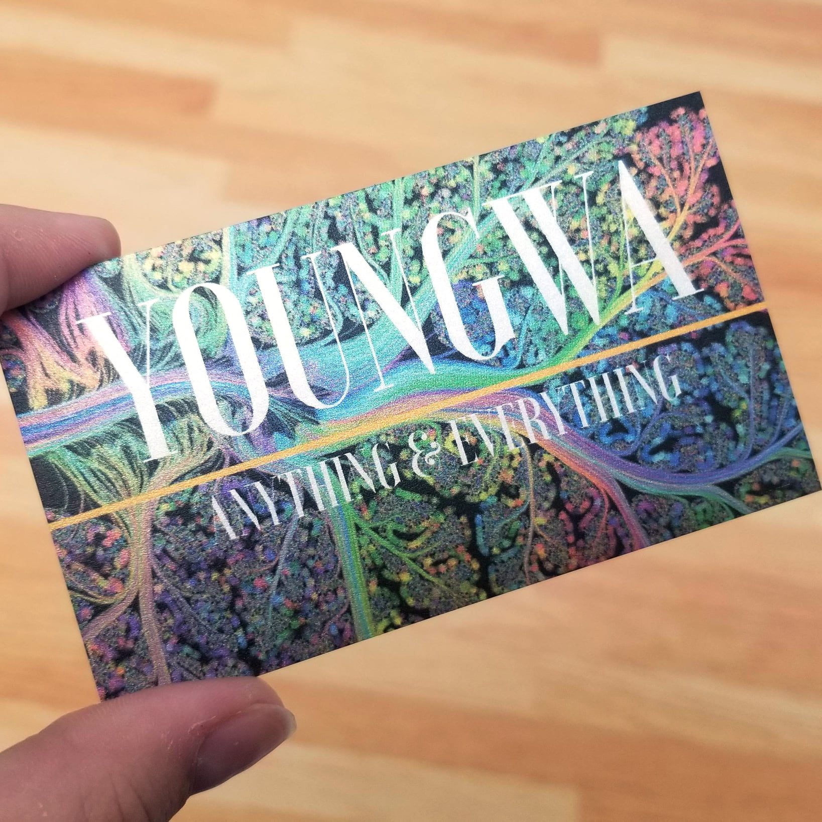 pearlescent business cards 1