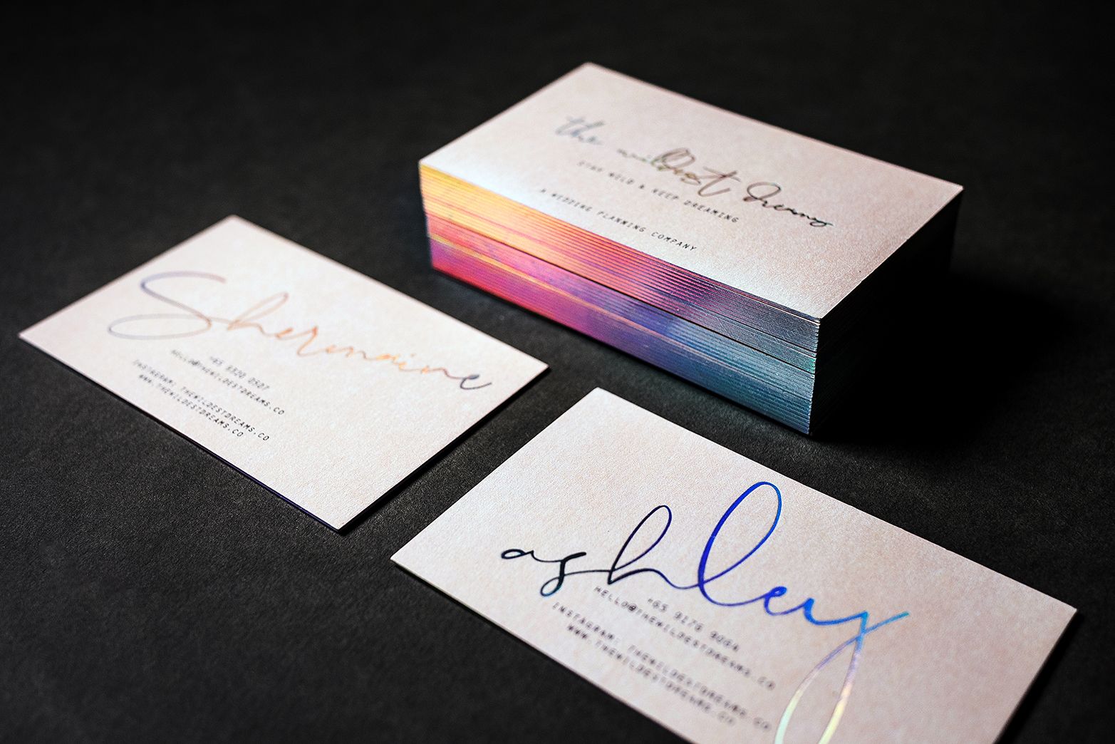 pearlescent business cards 2