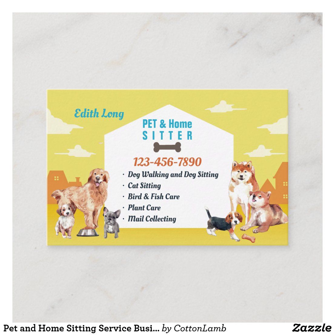 pet sitter business cards 3