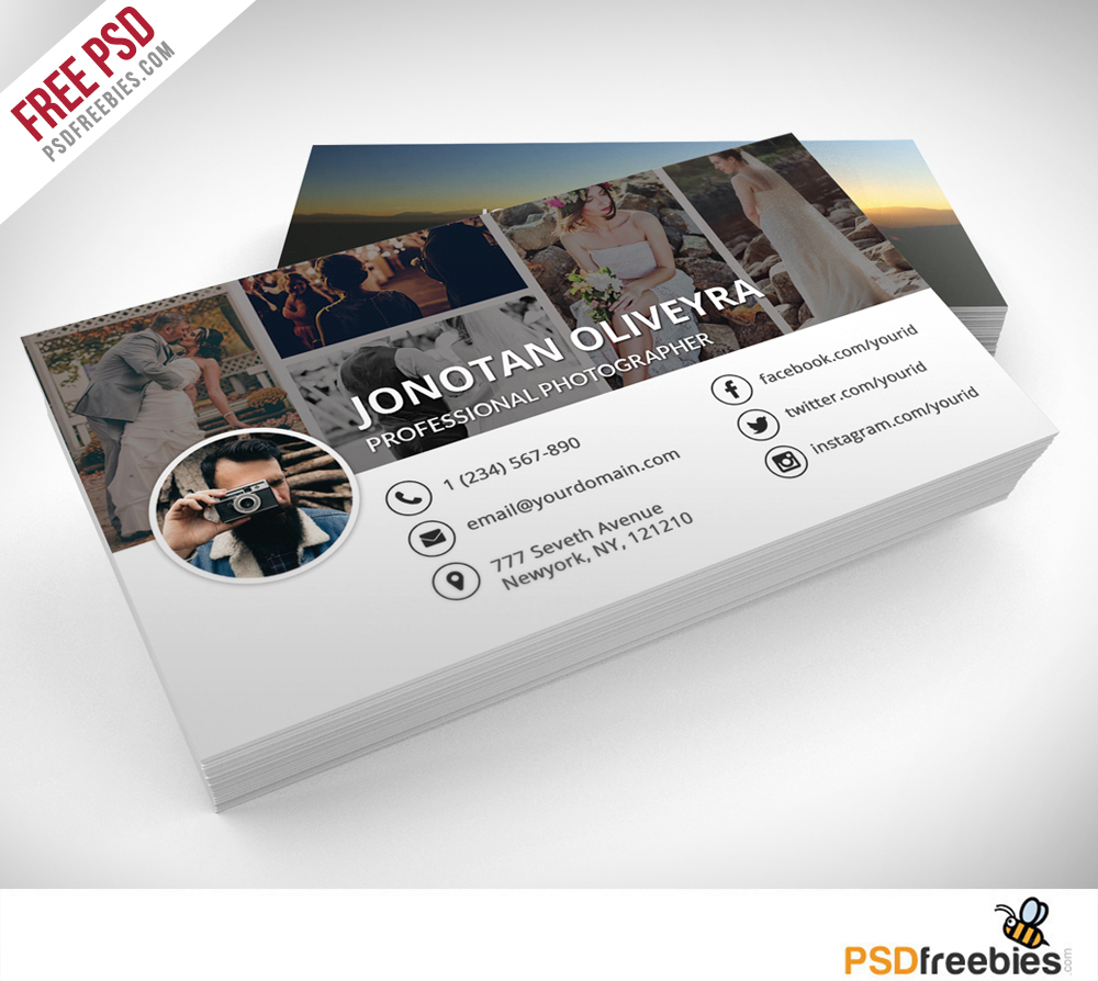 photographer business cards templates free 3