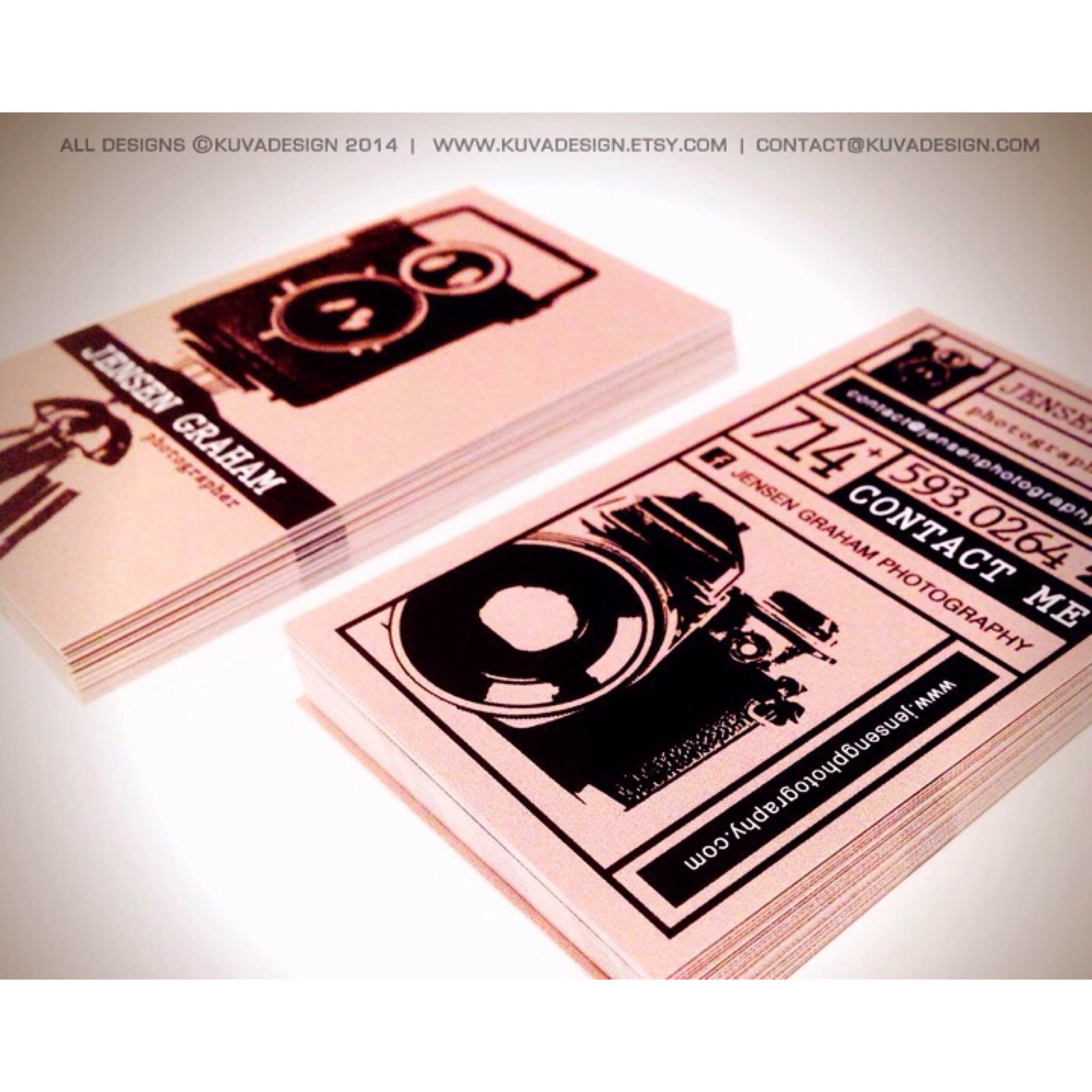 photography business cards etsy 3