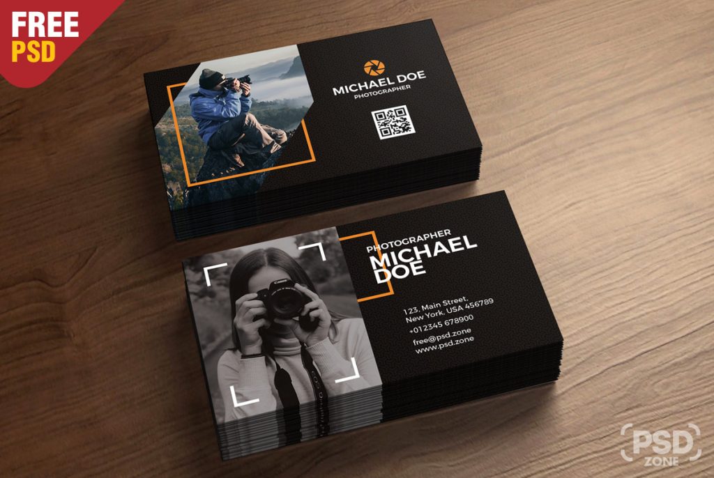 photography business cards template 2
