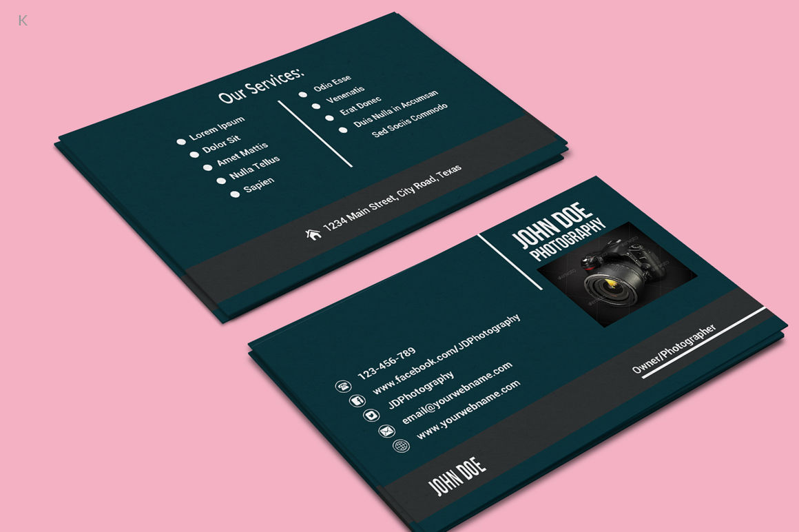 photography business cards template 5