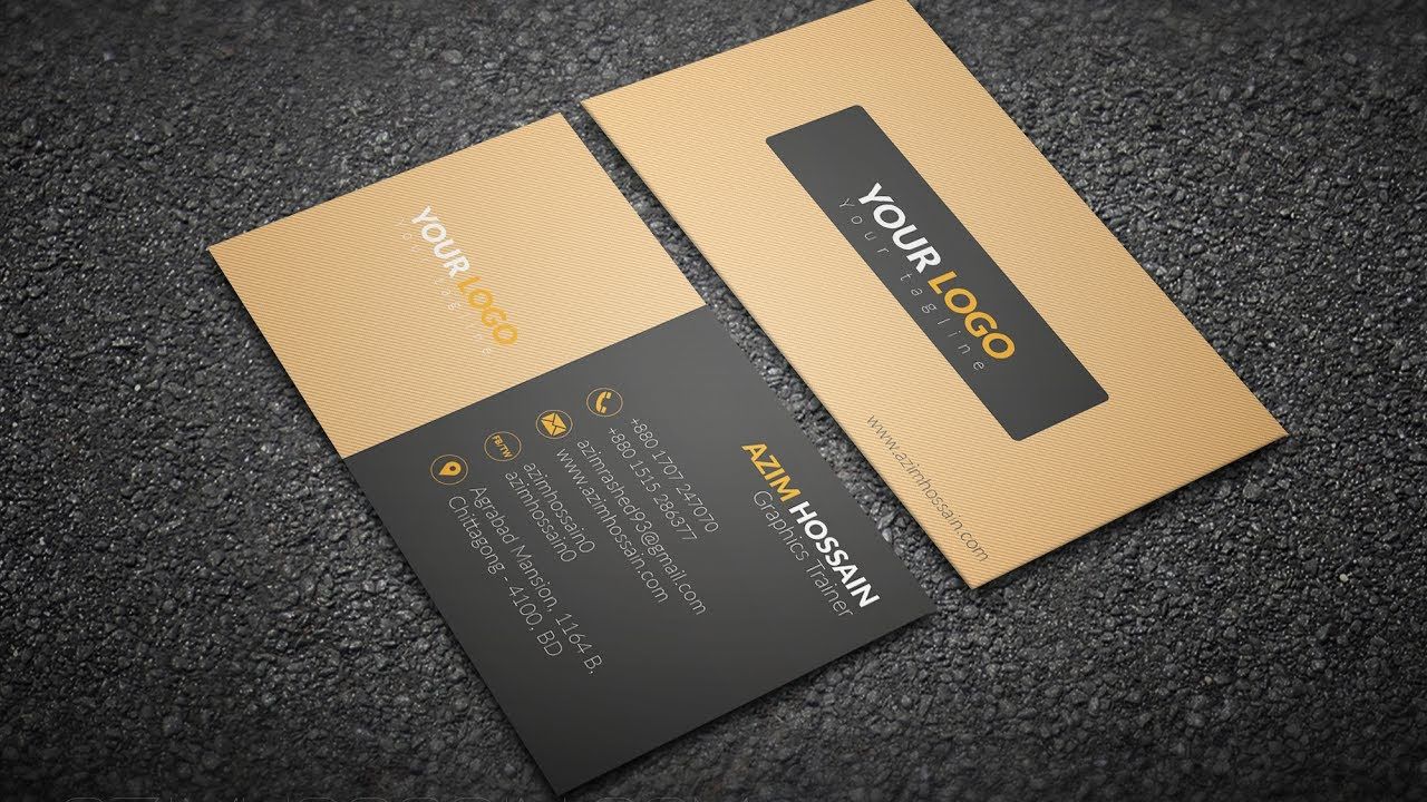 photoshop business cards tutorial 1