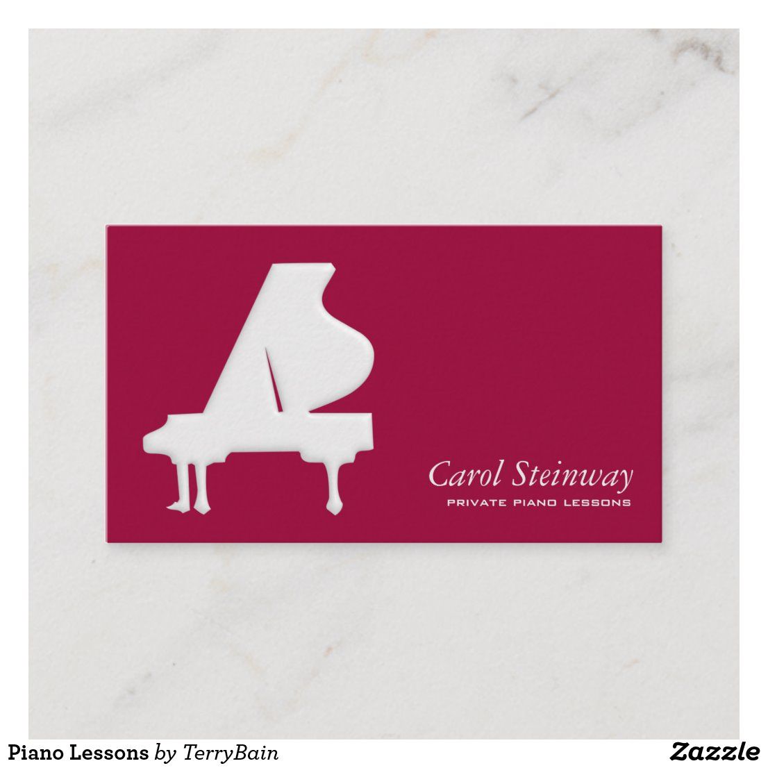 piano lessons business cards 2