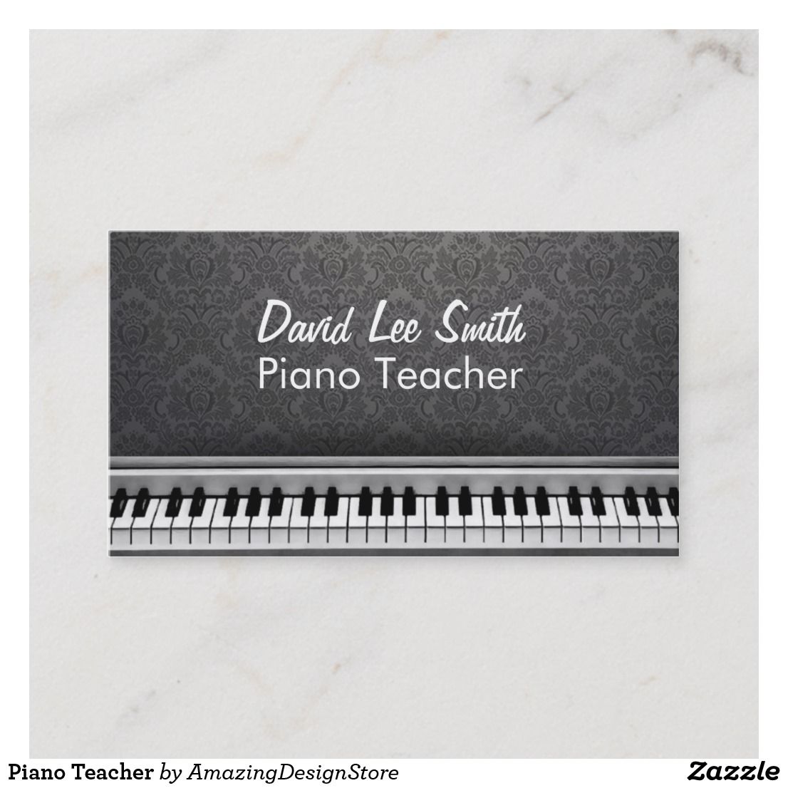 piano teacher business cards 3