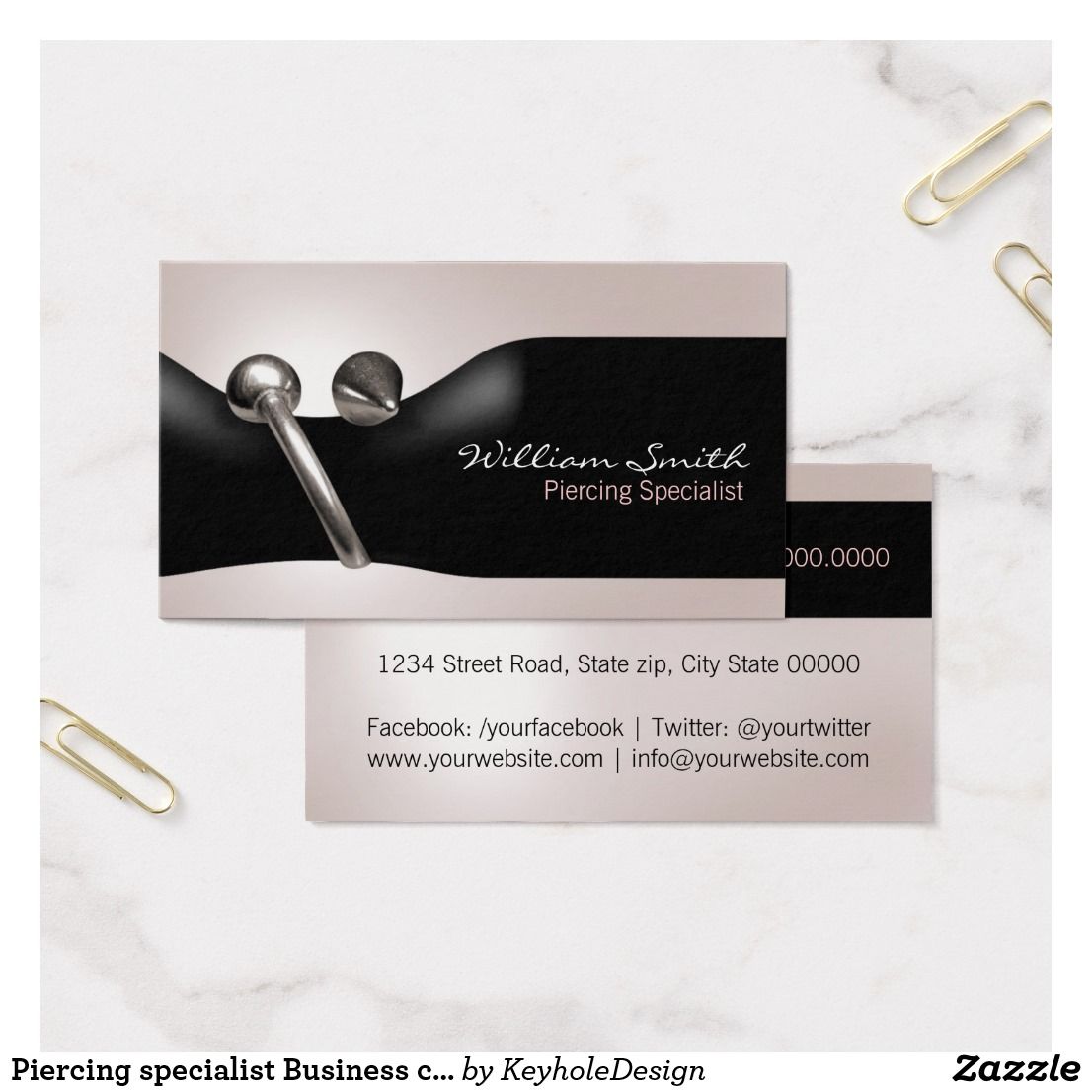 piercing business cards 1