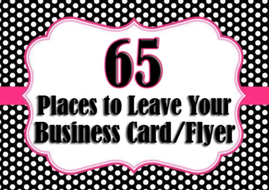 places to leave your business cards 3