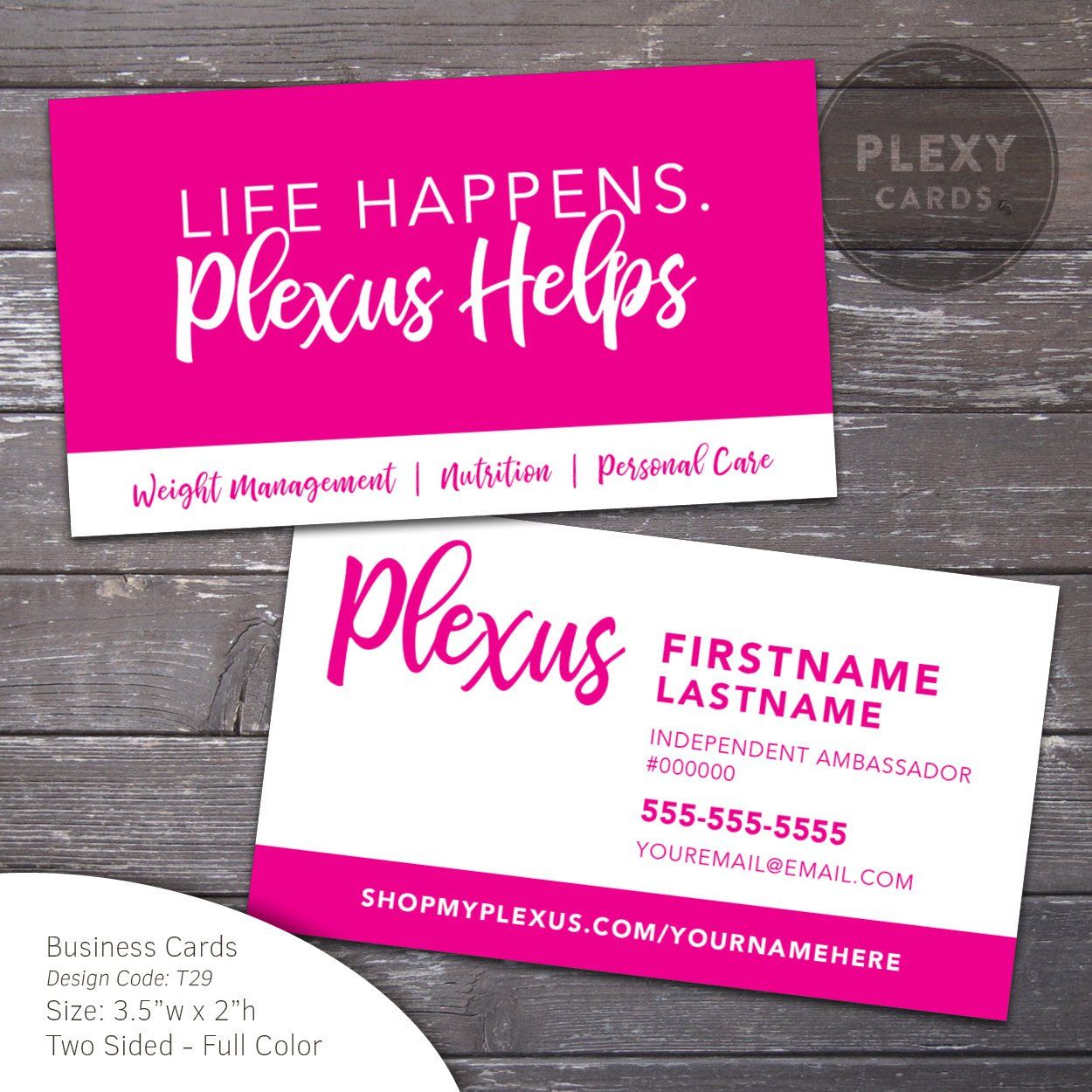 plexus business cards vistaprint 3