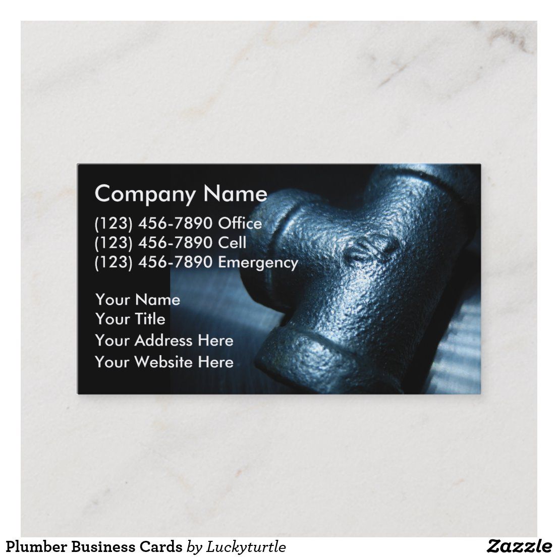 plumbers business cards 3