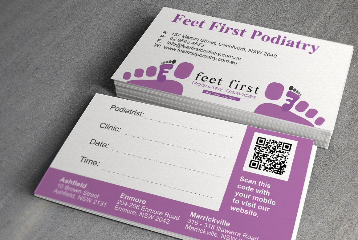 podiatry business cards 1