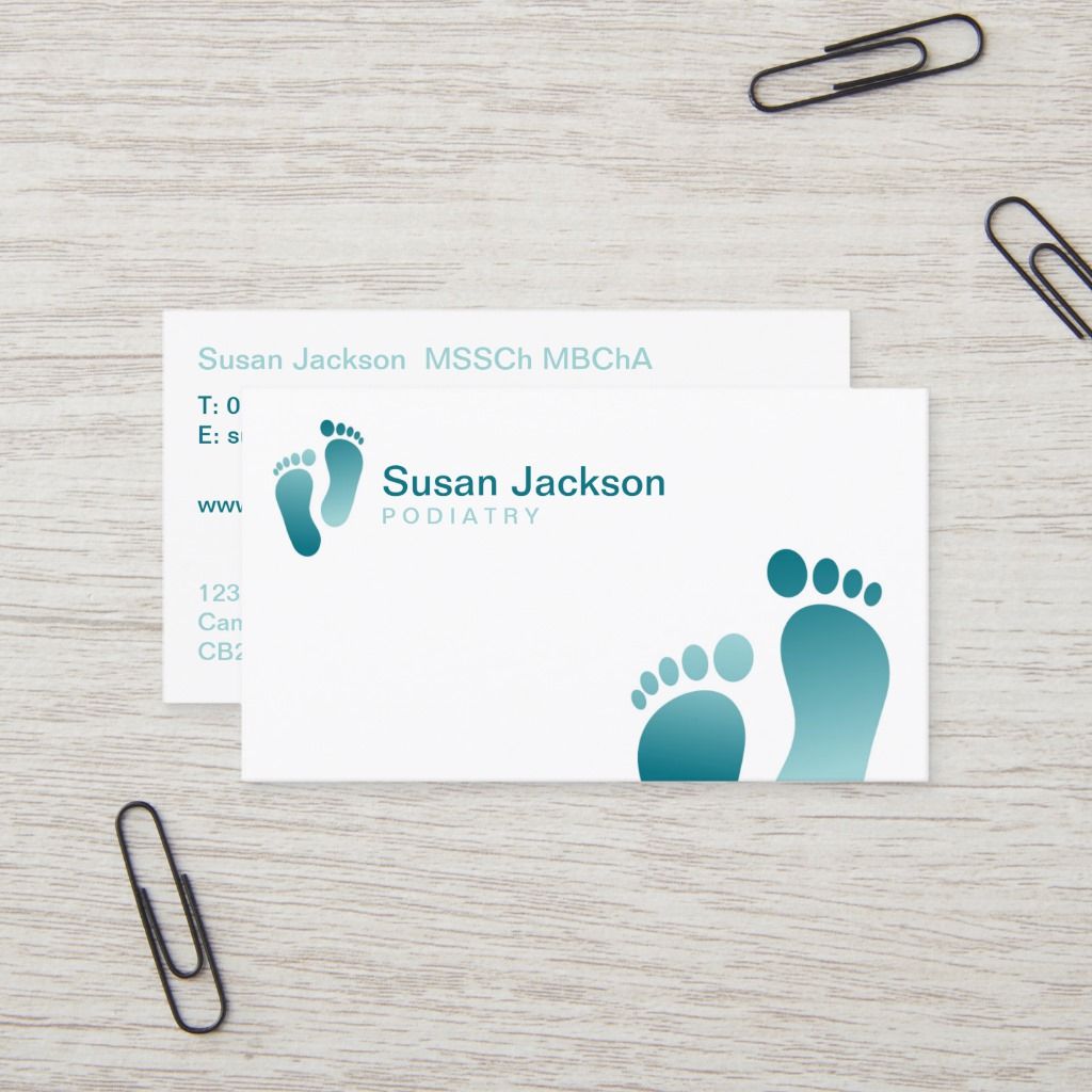 podiatry business cards 2