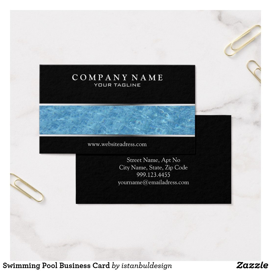 pool company business cards 1