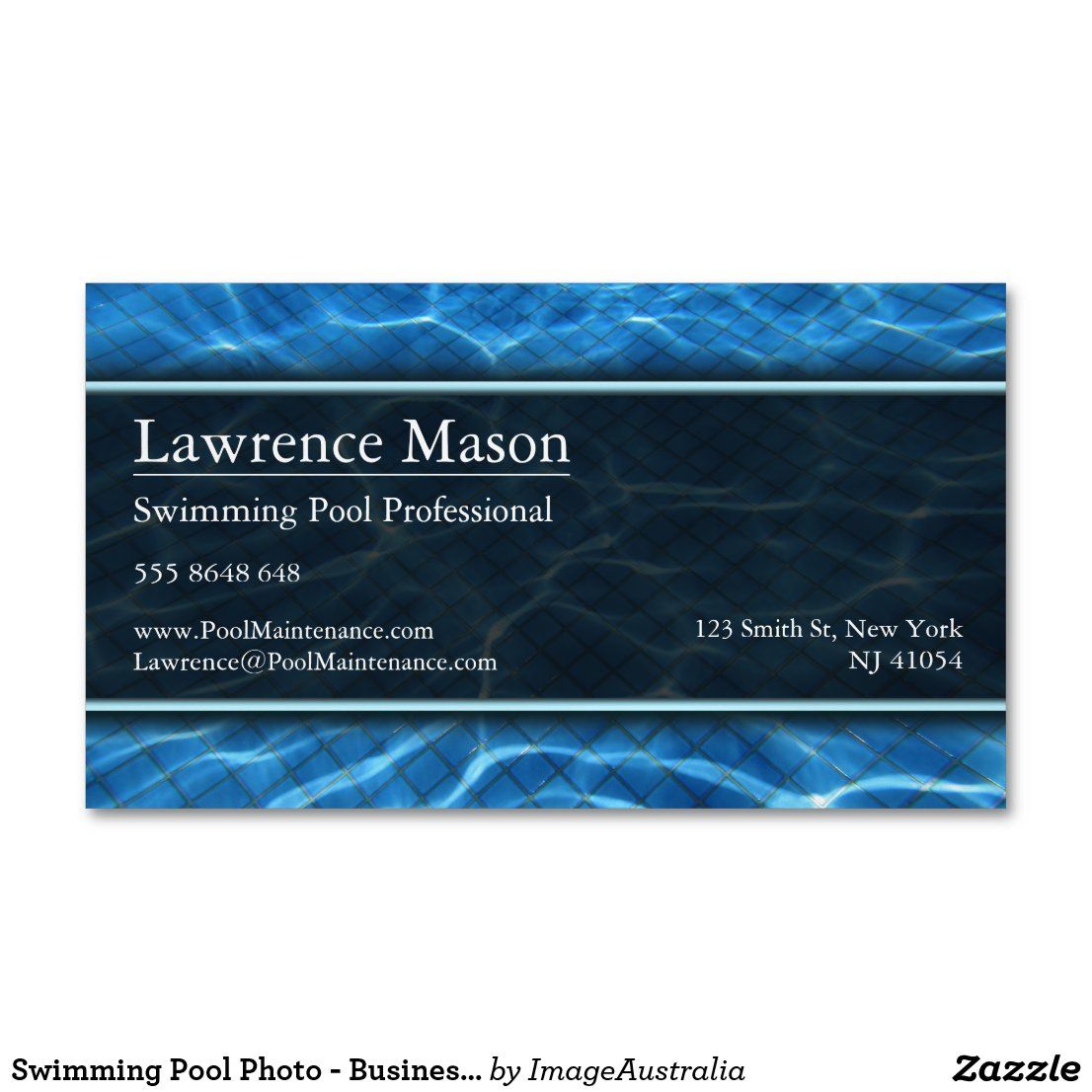 pool company business cards 2