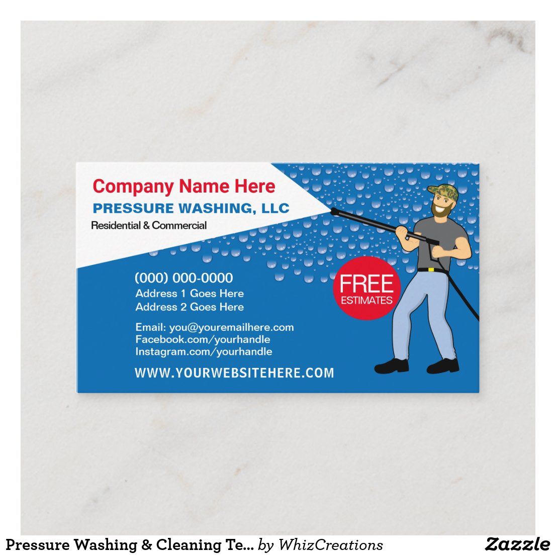 power washing business cards 1