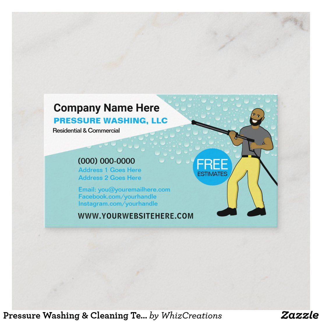 power washing business cards templates free 1