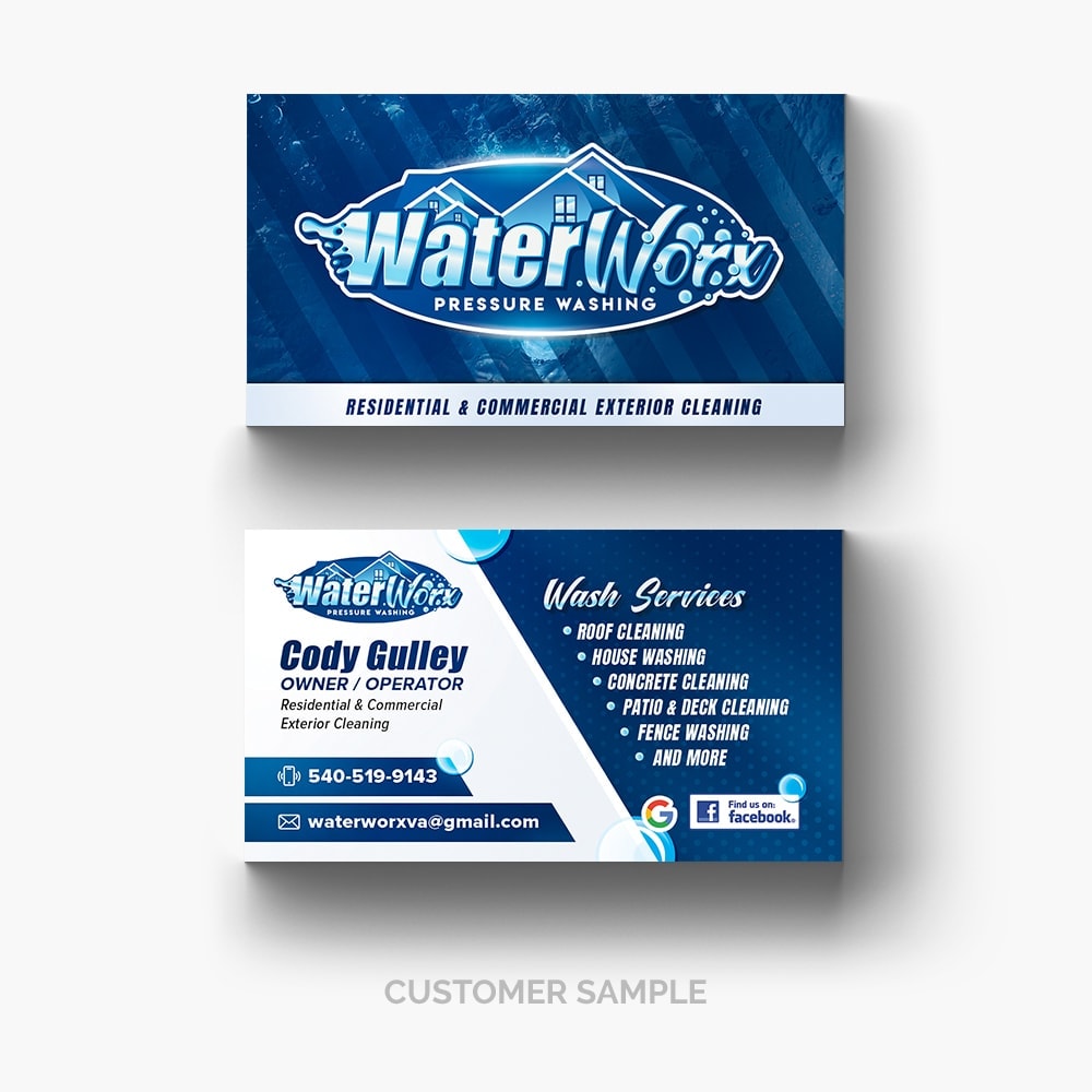 pressure cleaning business cards 1