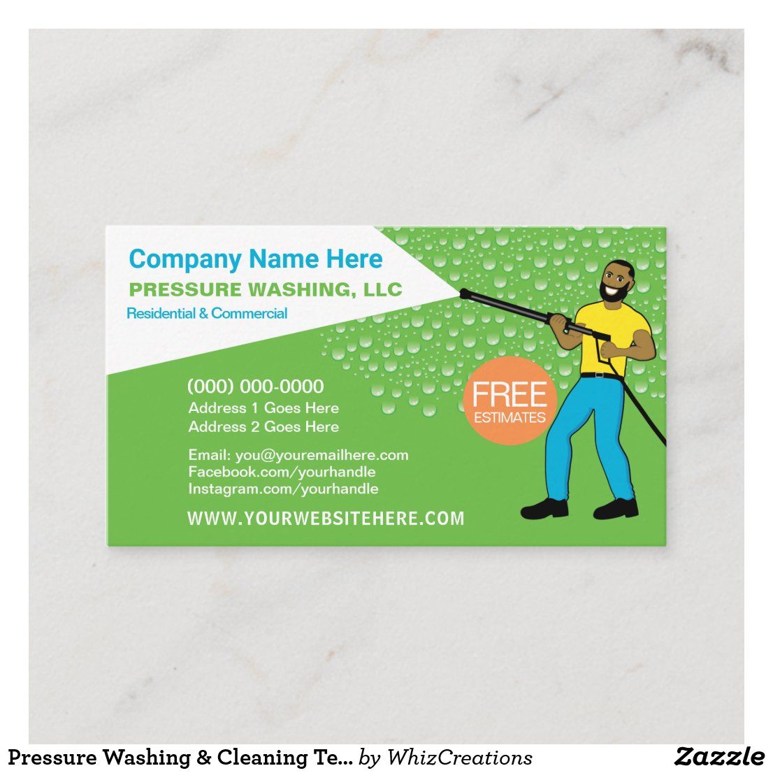 pressure washer business cards 4