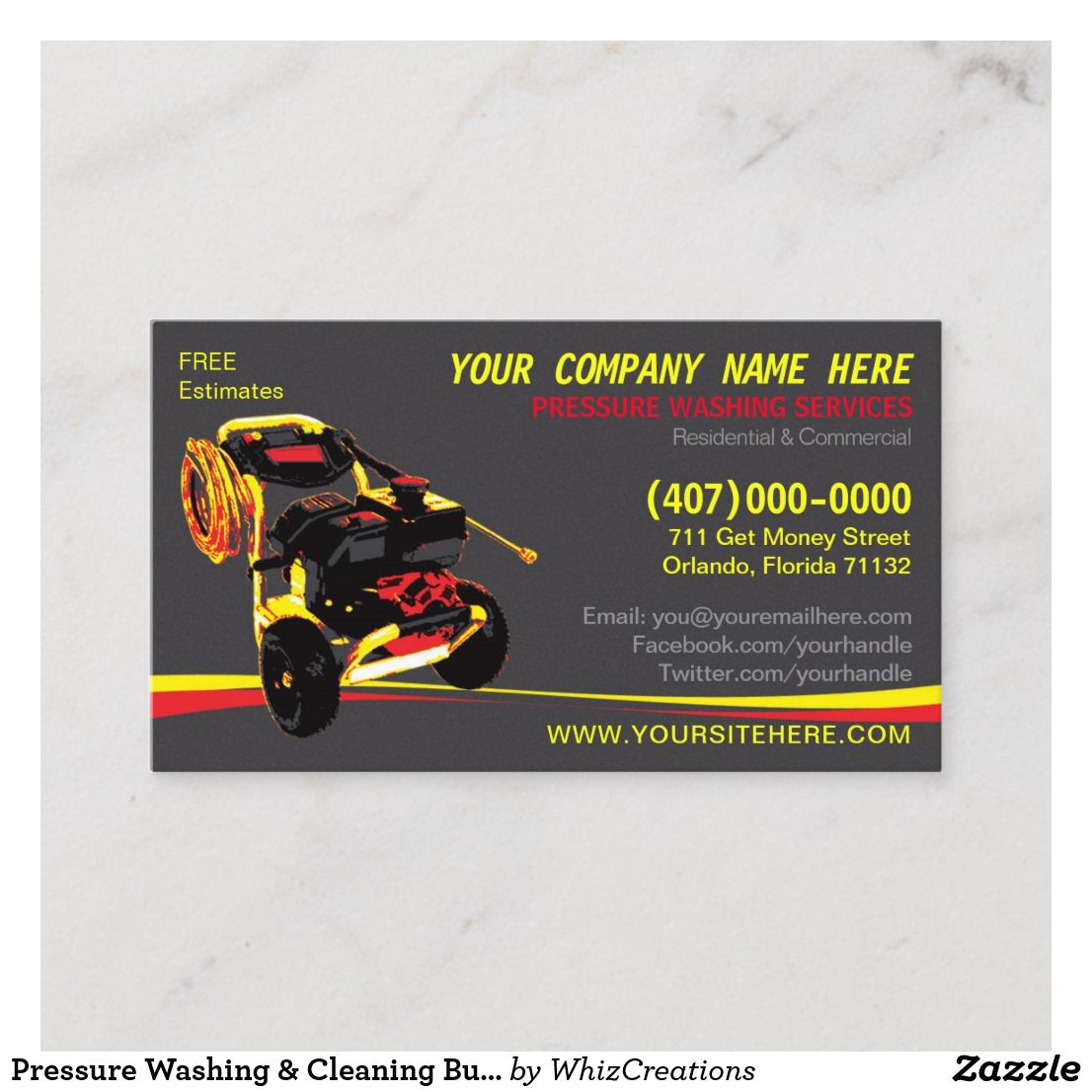 pressure washer business cards 5