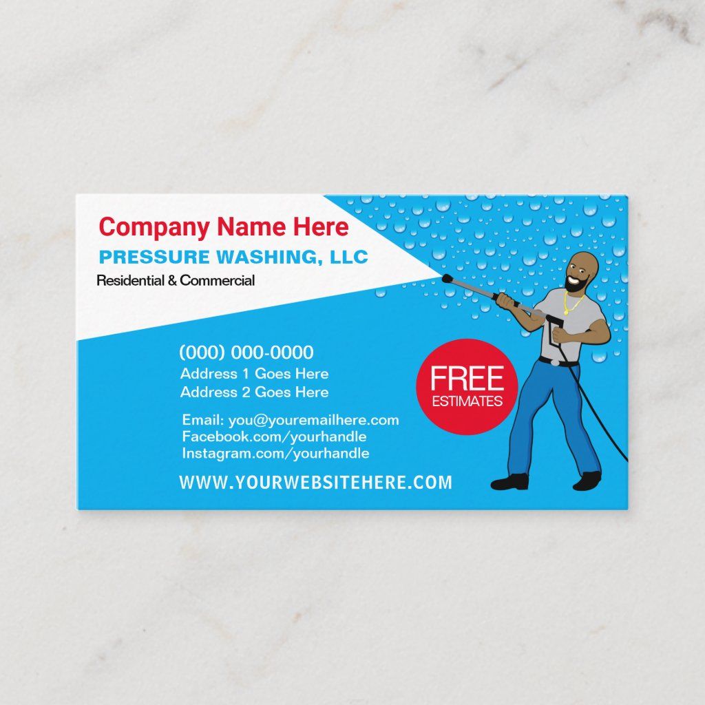 pressure washing business cards 3