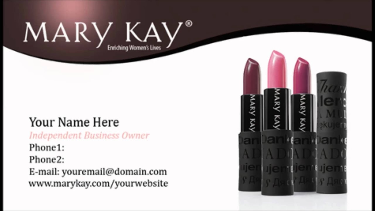 printable mary kay business cards 3