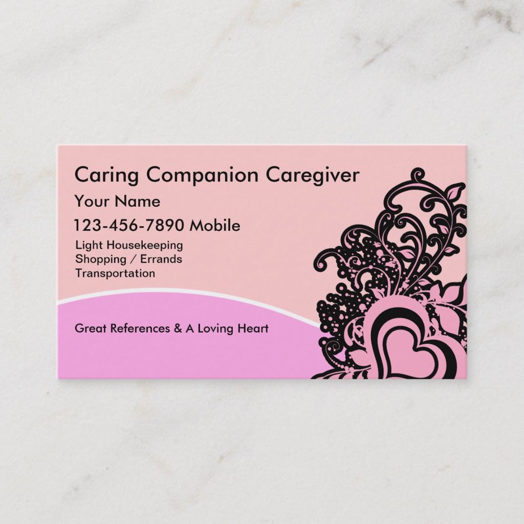 private caregiver business cards 1
