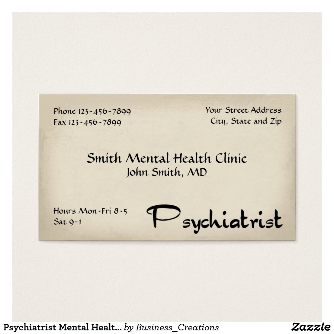 psychiatrist business cards 1
