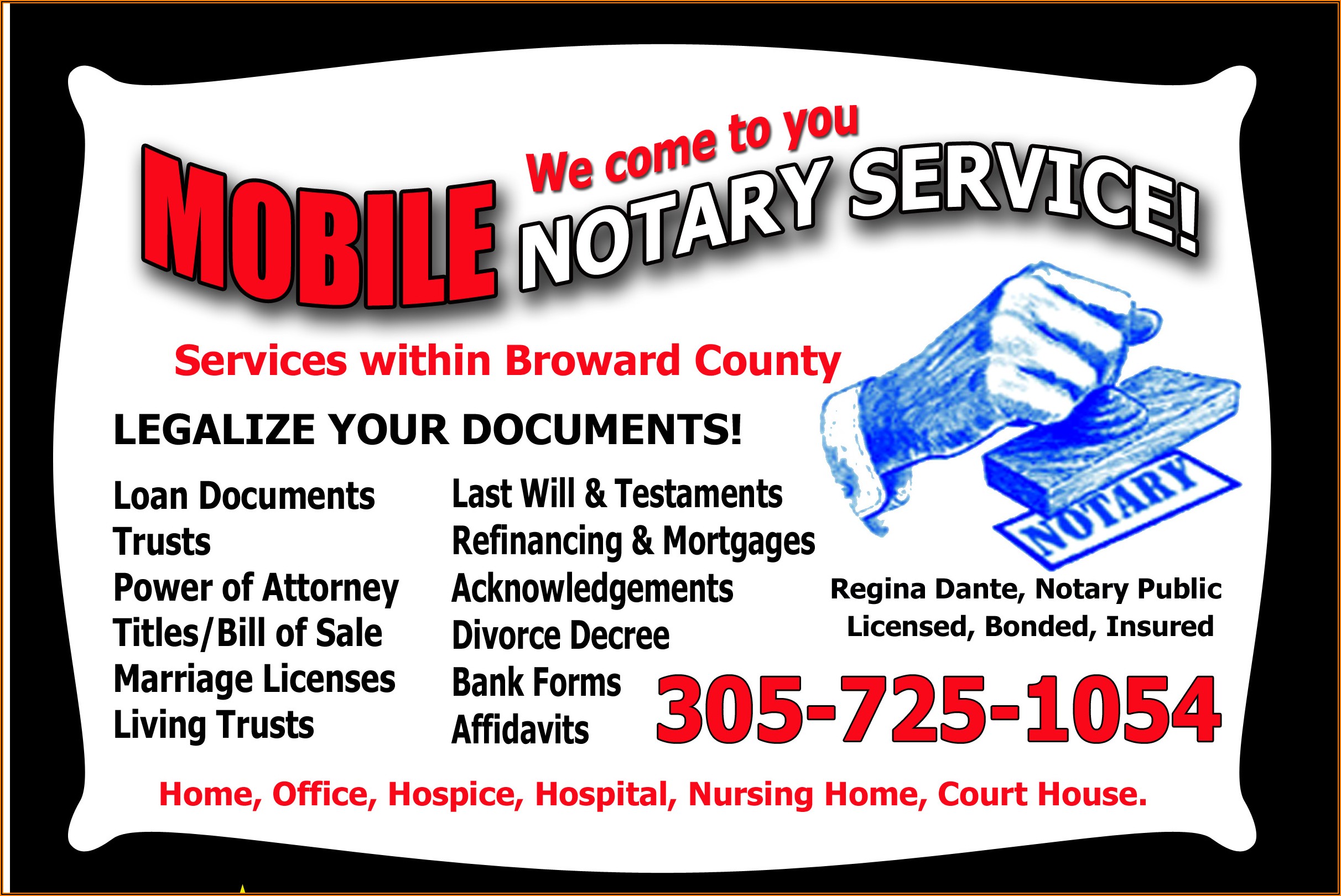 public notary business cards 1