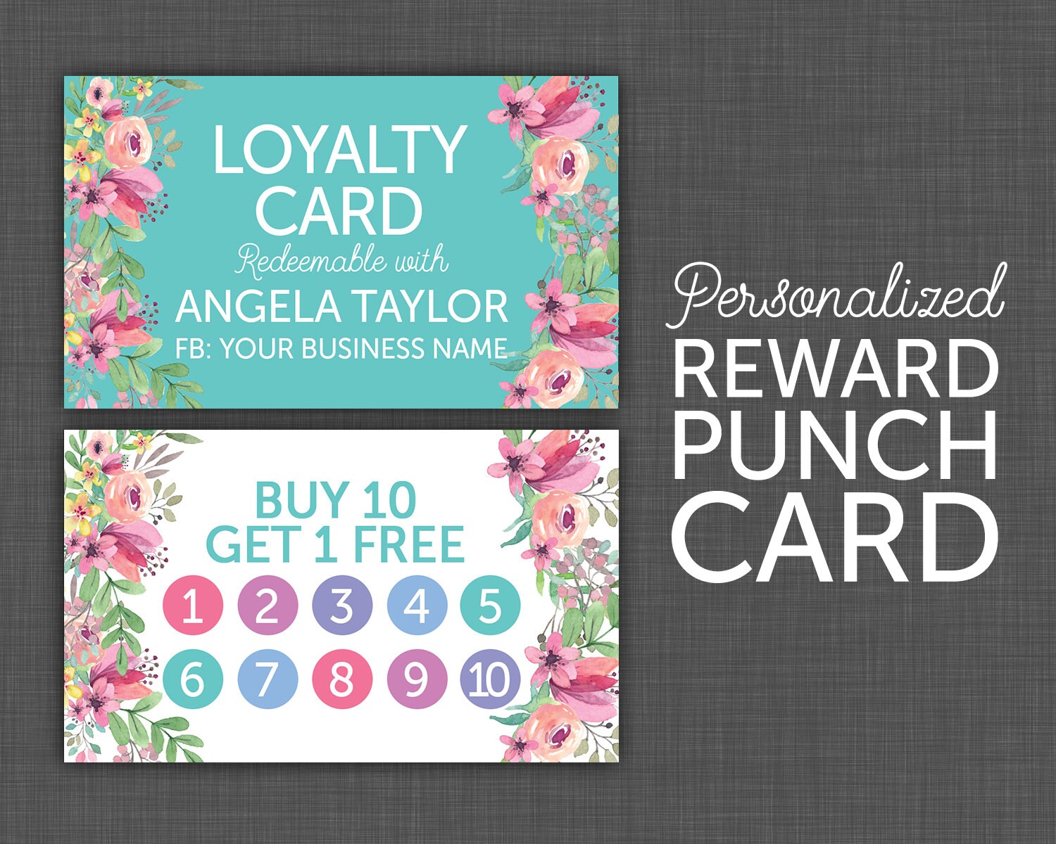 punch card business cards 3