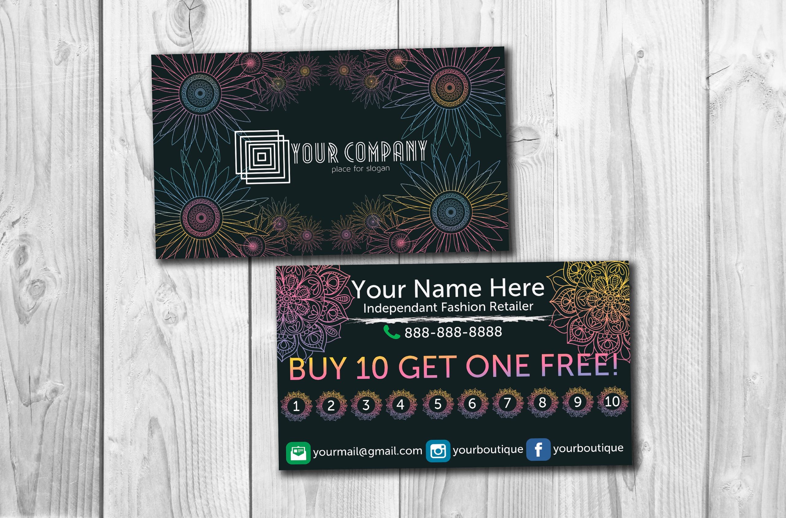 punch card business cards 4